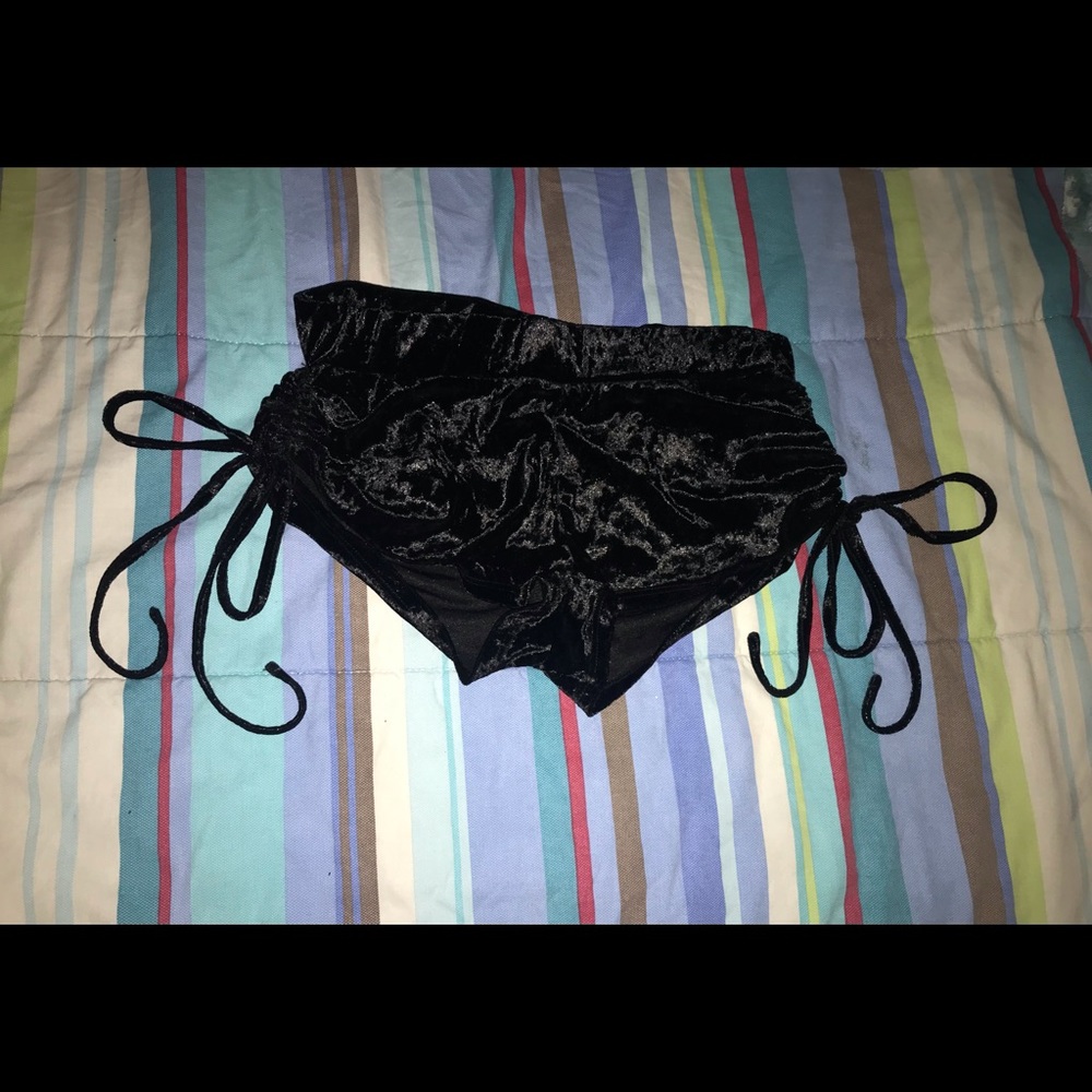 Velvet Booty Shorts (adjustable cinch)